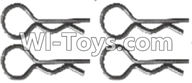 Wltoys A303 Parts-Clips,R-Clips R-shape Pin-1X22.2MM(4pcs)-K939-49,1/12 Wltoys A303 RC Car Spare Parts Replacement Accessories